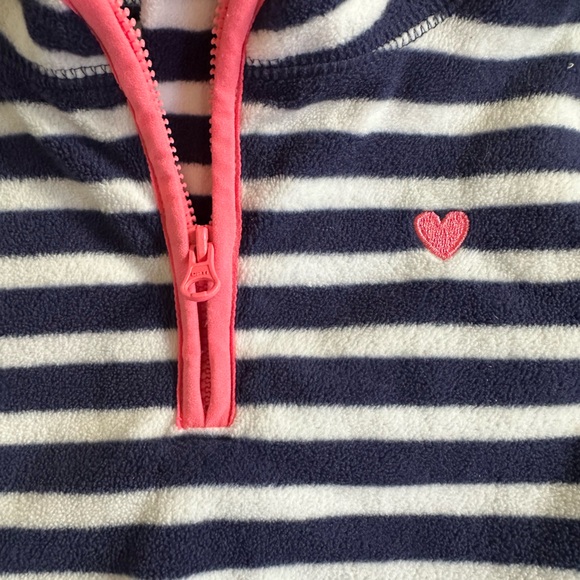 Oshkosh girls fleece 1/4 zip sweatshirt size 6/6x - Picture 2 of 5